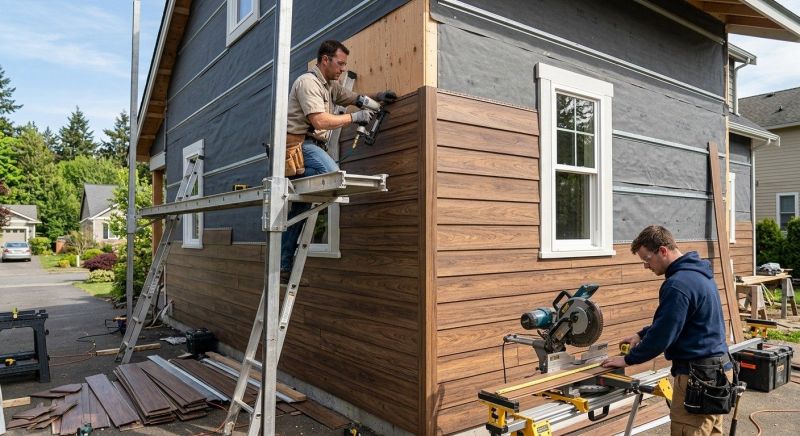 Faux Wood Siding Installation in Mill Spring, NC