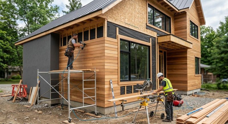 Faux Wood Siding Installation in Rutherford County, NC