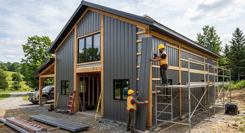 Metal Barn Siding Installation in Boiling Springs, SC