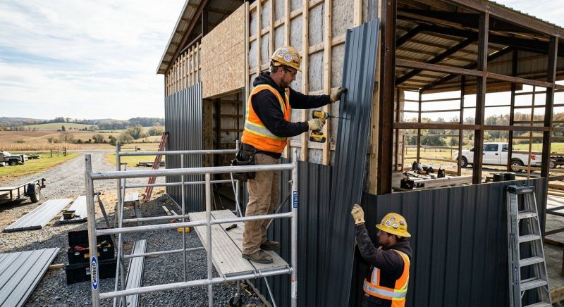 Metal Barn Siding Installation in Boiling Springs, SC
