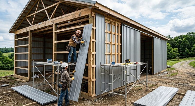 Pole Barn Siding Installation in Boiling Springs, SC