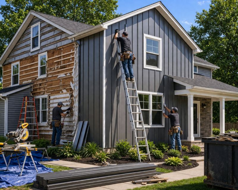 Vertical Siding Replacement in Boiling Springs, SC